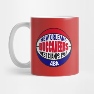 Defunct NOLA Buccaneers 1968 West ABA Champs Mug